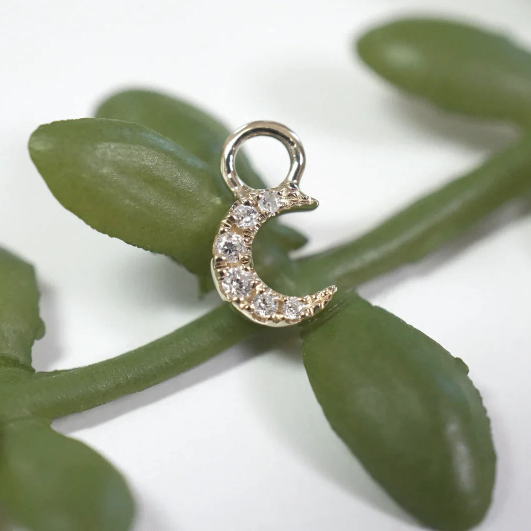 Ayla Charm - Crescent Moon Diamond from Modern Mood