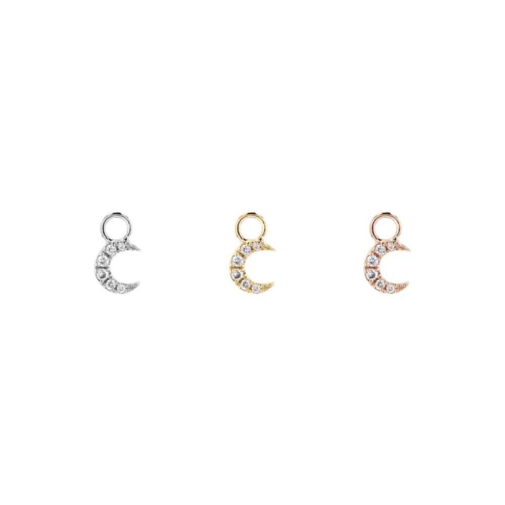 Ayla Charm - Crescent Moon Diamond from Modern Mood