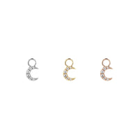 Ayla Charm - Crescent Moon Diamond from Modern Mood
