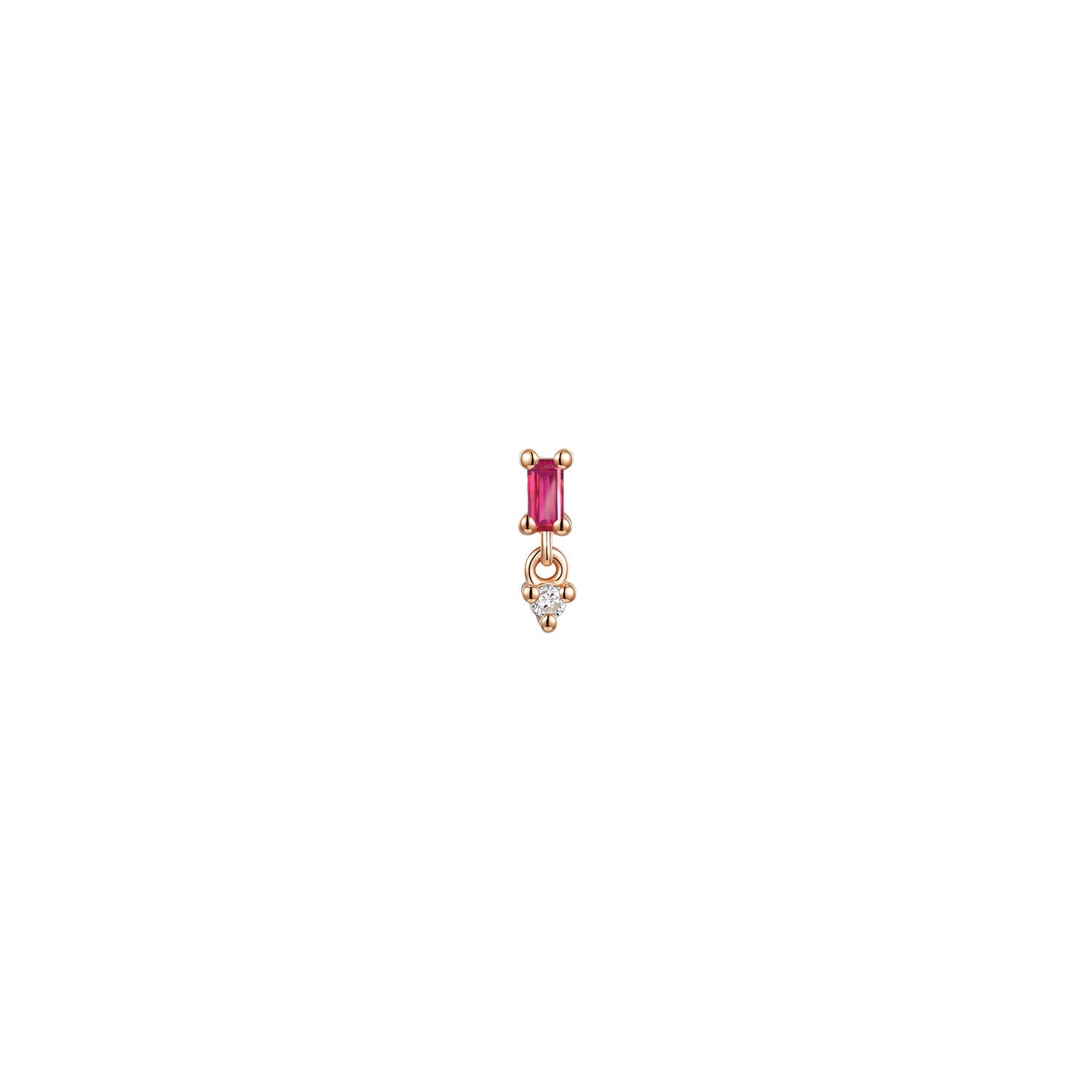 Poppy - Baguette Gemstone