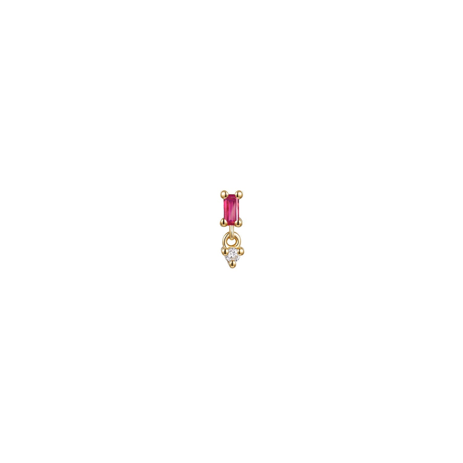 Poppy - Baguette Gemstone