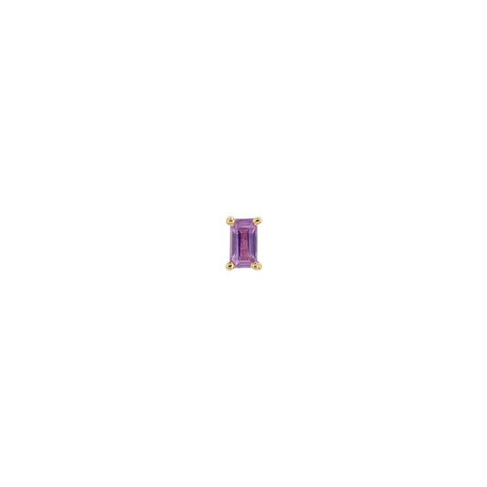 Baguette Solitaire - Joey Faceted Gemstone Prong from Modern Mood