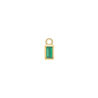 Baguette Solitaire Bezel Charm Colored Gemstone — Modern Mood