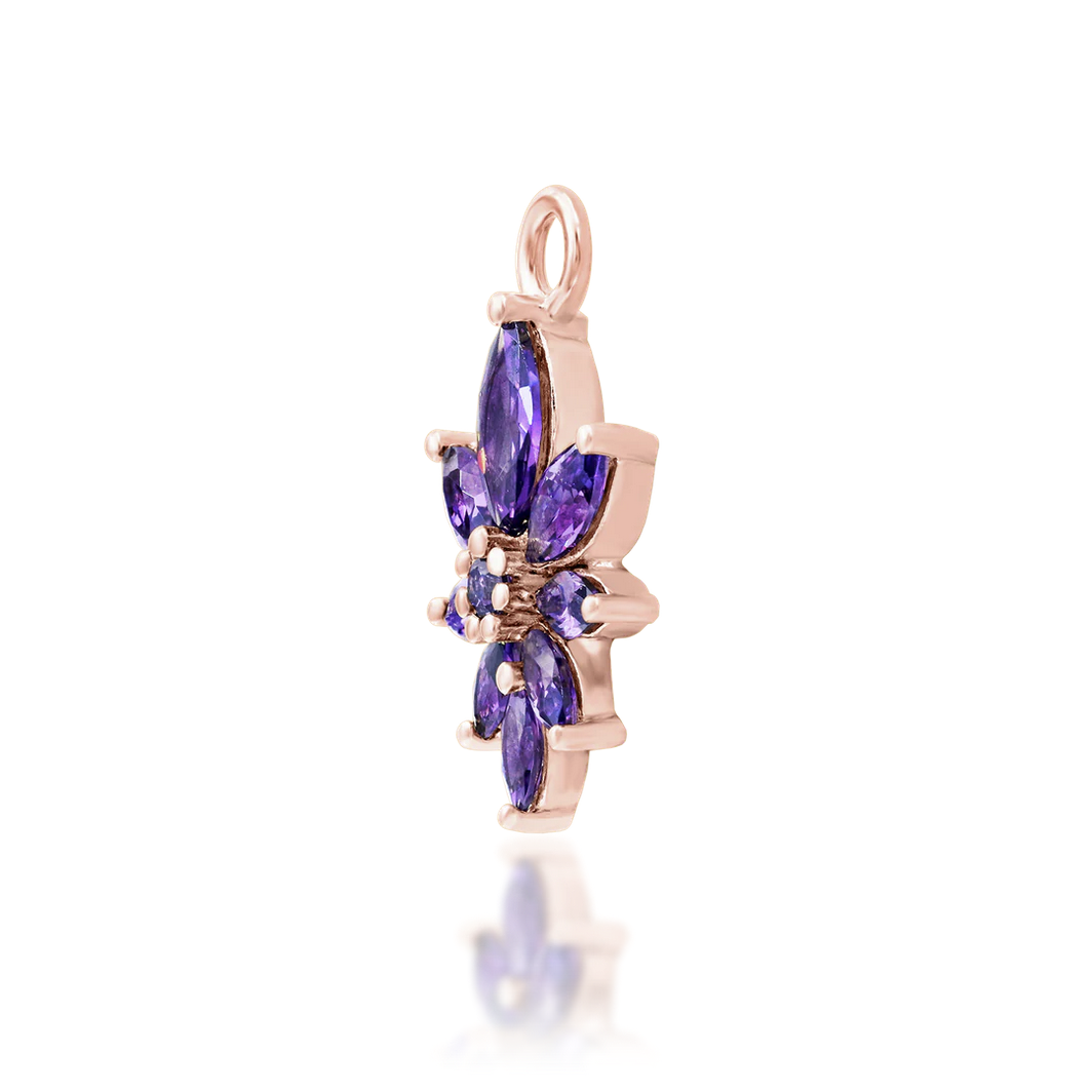Bailey Amethyst from Junipurr White and Rose Gold (Vault)