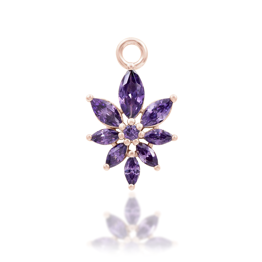 Bailey Amethyst from Junipurr White and Rose Gold (Vault)