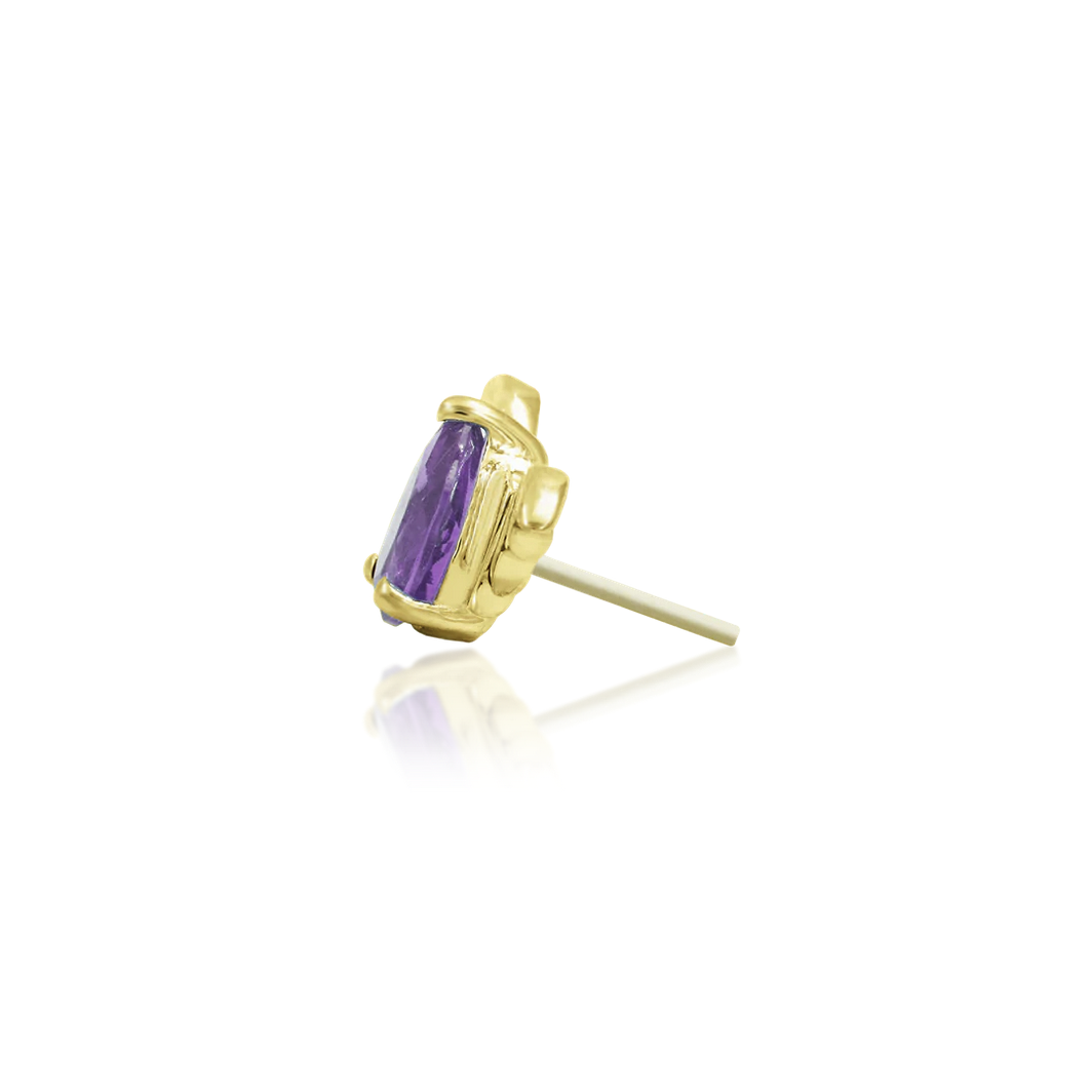 Bat with Amethyst CZ — Junipurr