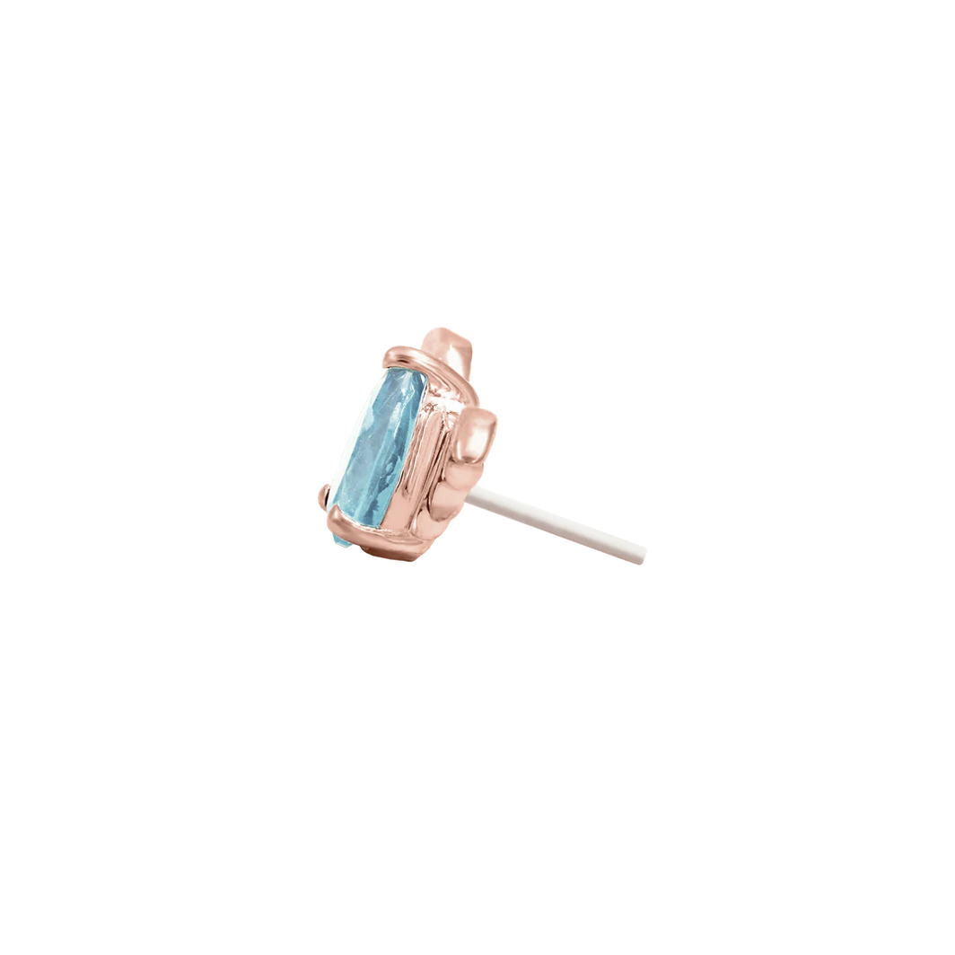 Bat with Aquamarine CZ from Junipurr (Vault)