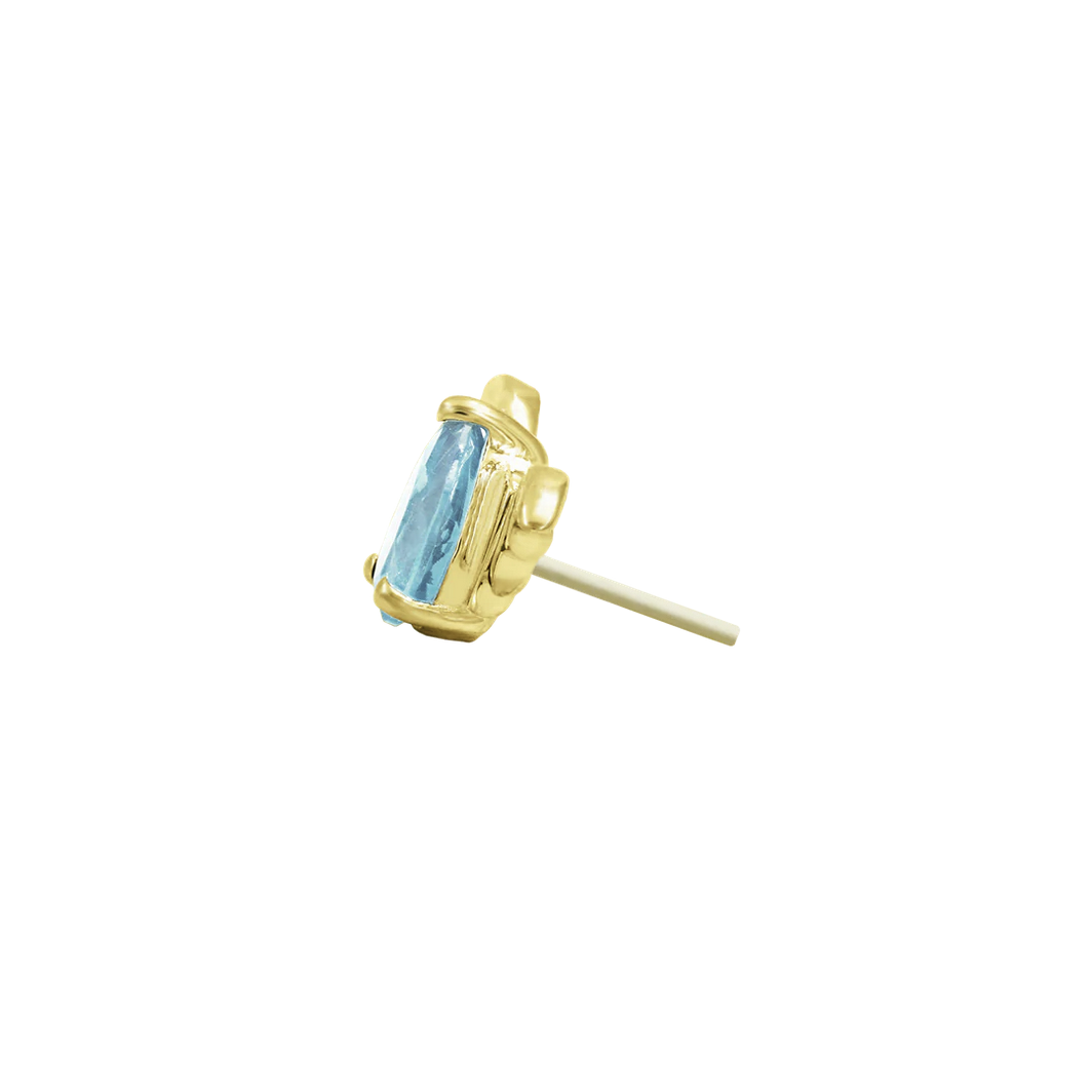 Bat with Aquamarine CZ from Junipurr (Vault)