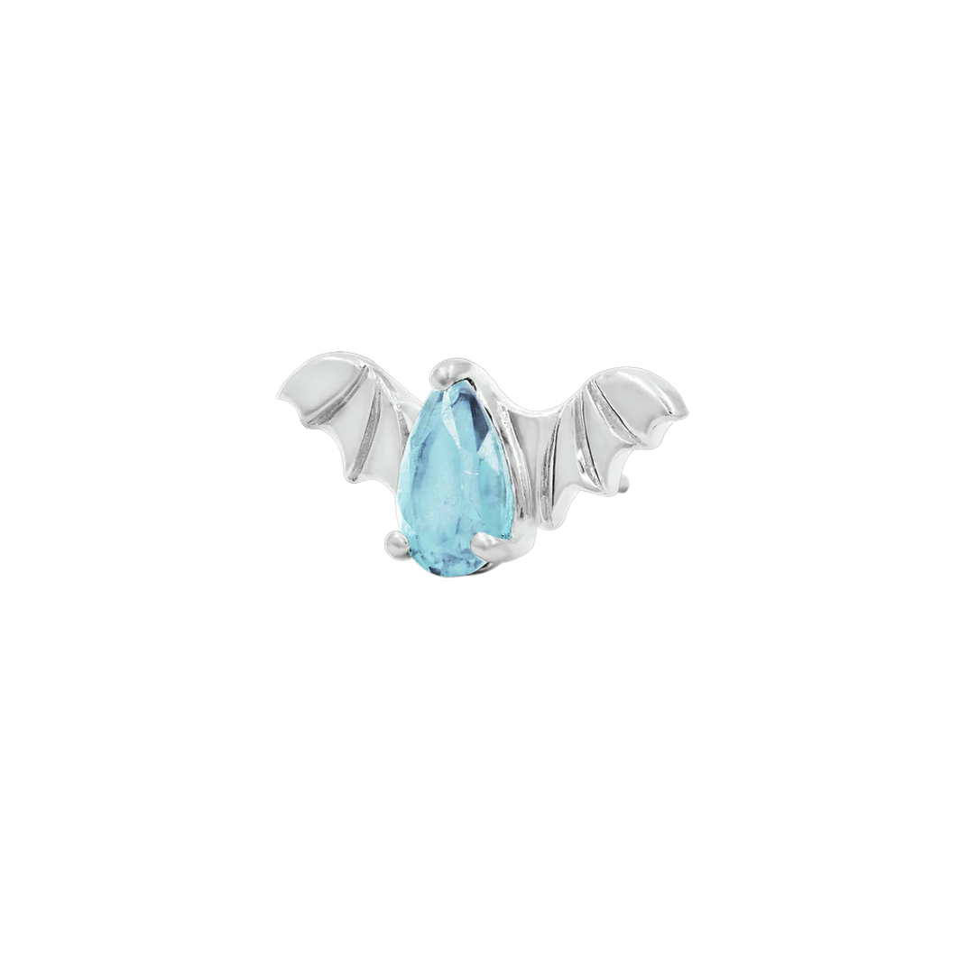 Bat with Aquamarine CZ from Junipurr (Vault) — Junipurr