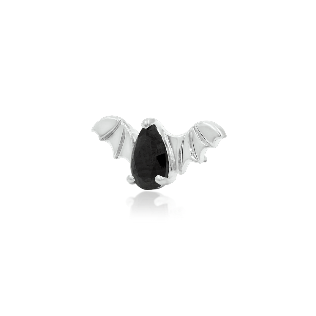 Bat with Black CZ — Junipurr