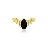 Bat with Black CZ — Junipurr