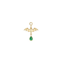 Bat with Dripping Pear Gemstone Charm — Modern Mood