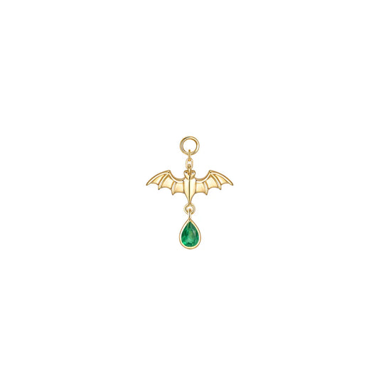 Bat with Dripping Pear Gemstone Charm from Modern Mood