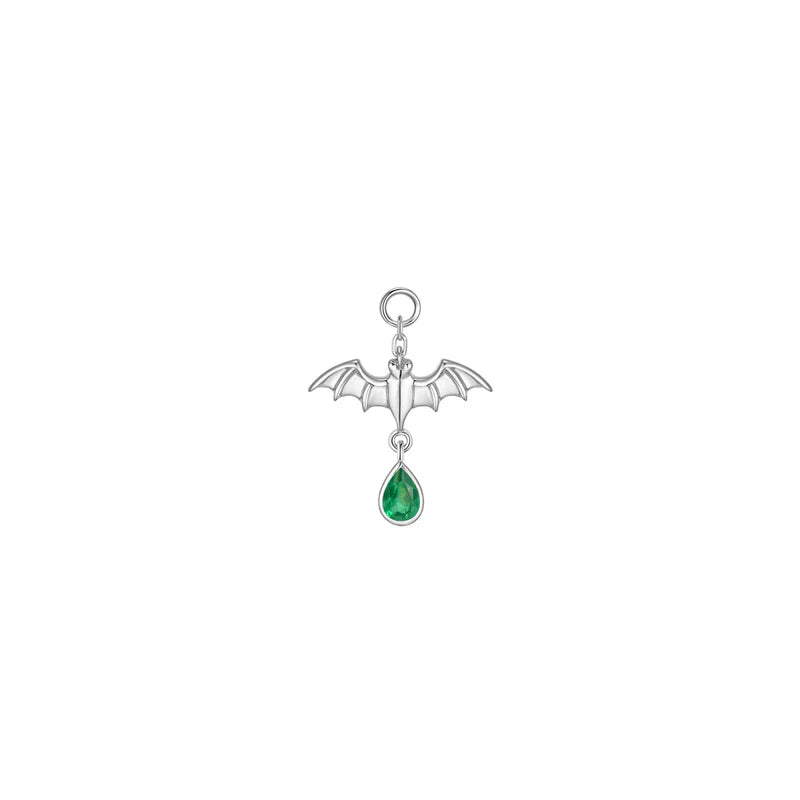 Bat with Dripping Pear Gemstone Charm from Modern Mood