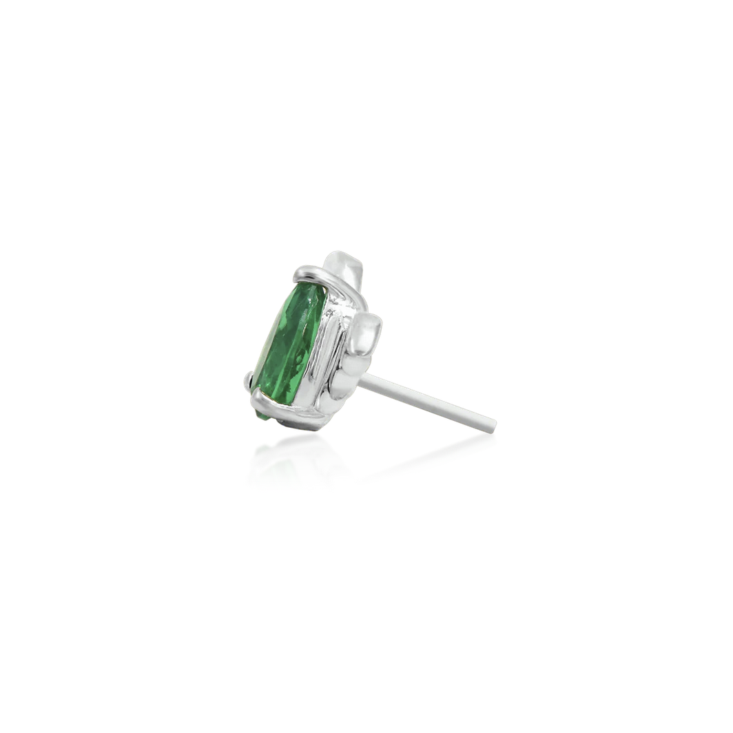Bat with Emerald CZ from Junipurr White and Rose Gold (Vault)