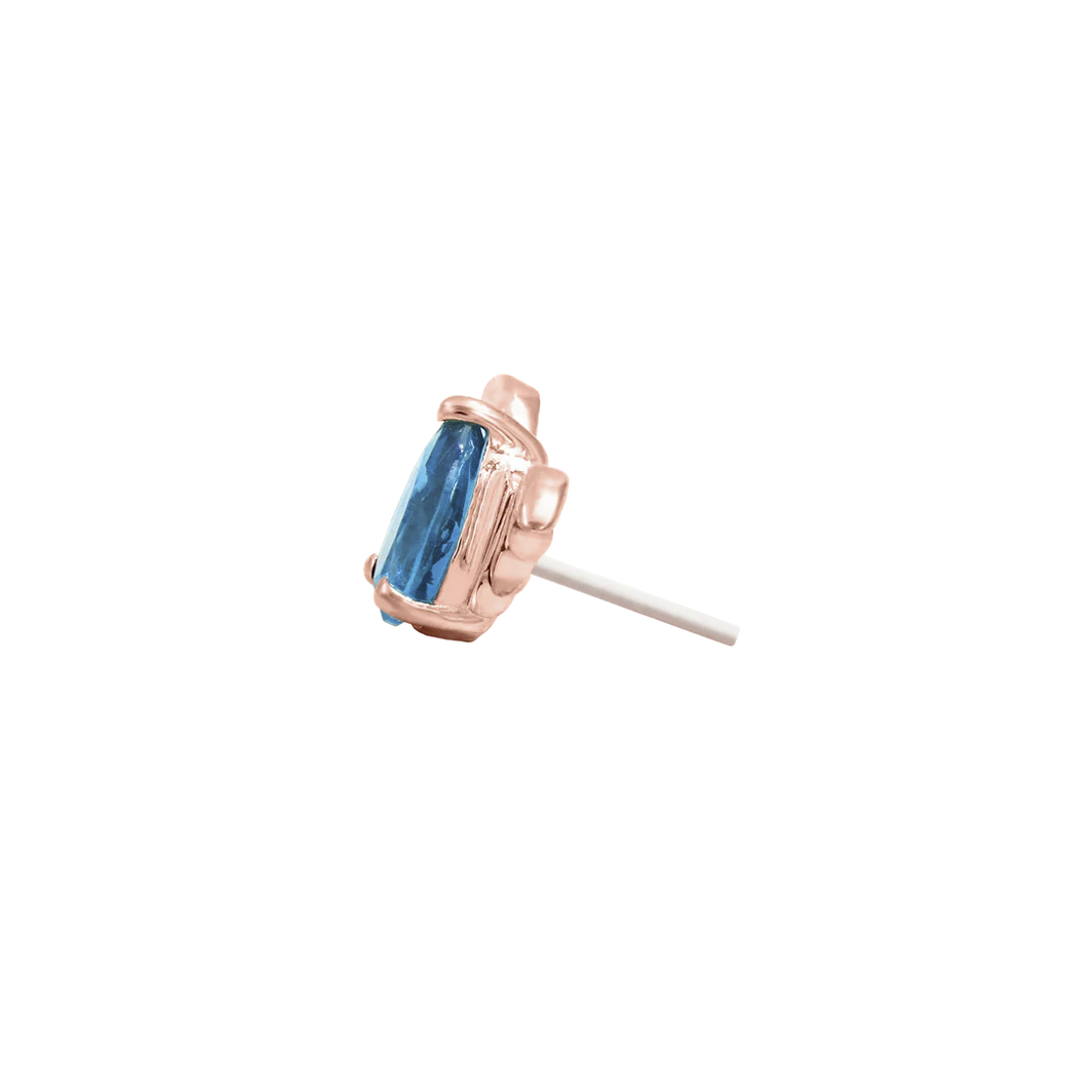 Bat with Light Blue Sapphire CZ — Junipurr