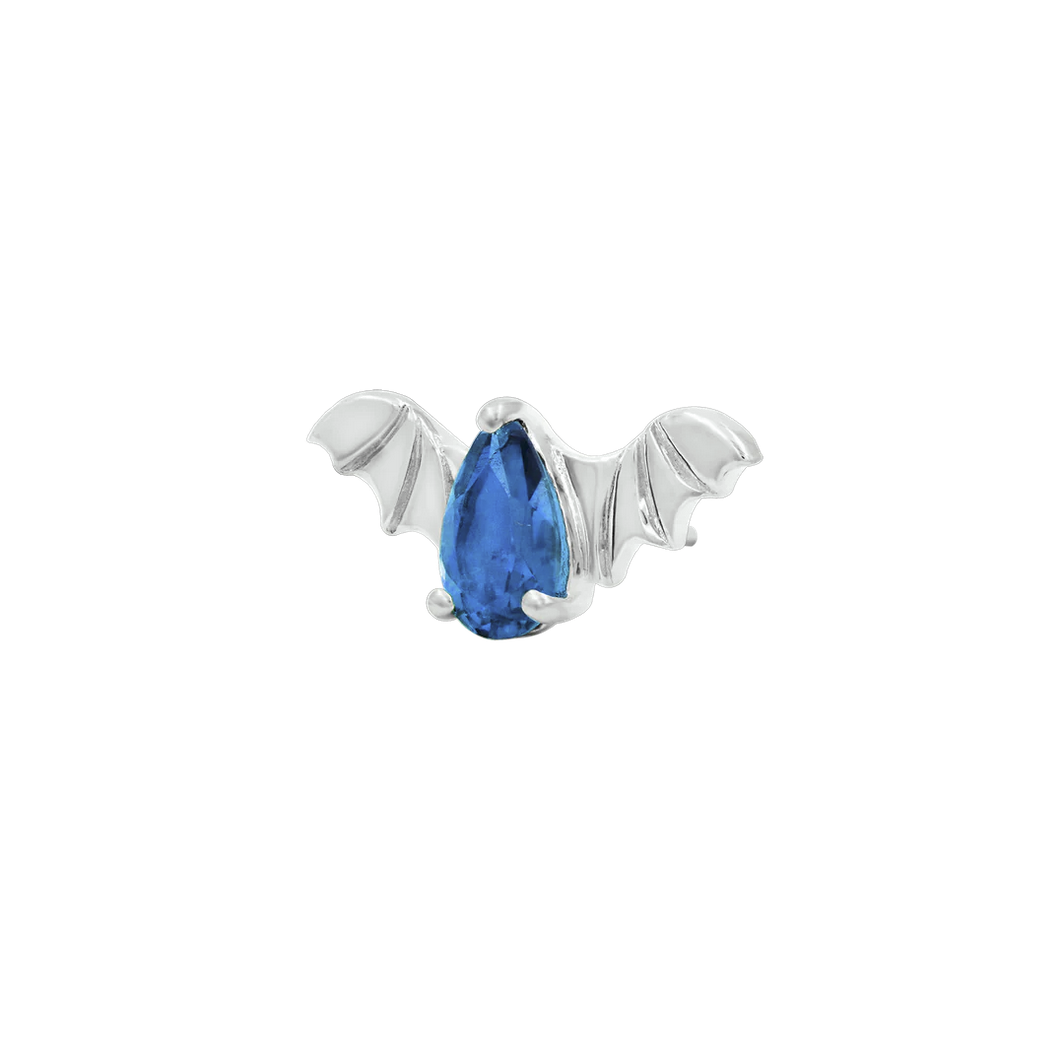 Bat with Light Blue Sapphire CZ — Junipurr