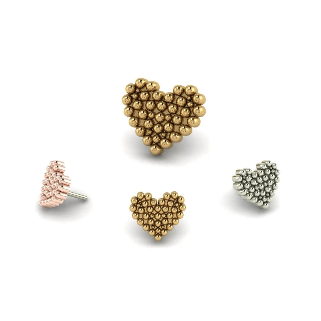 Beaded Heart From Mushroom