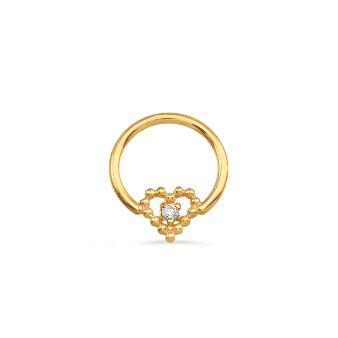 Beaded Heart Seamless Ring — Norvoch