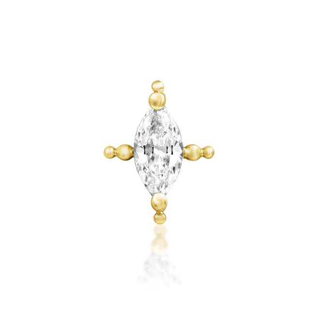 Beaded Marquise — Junipurr