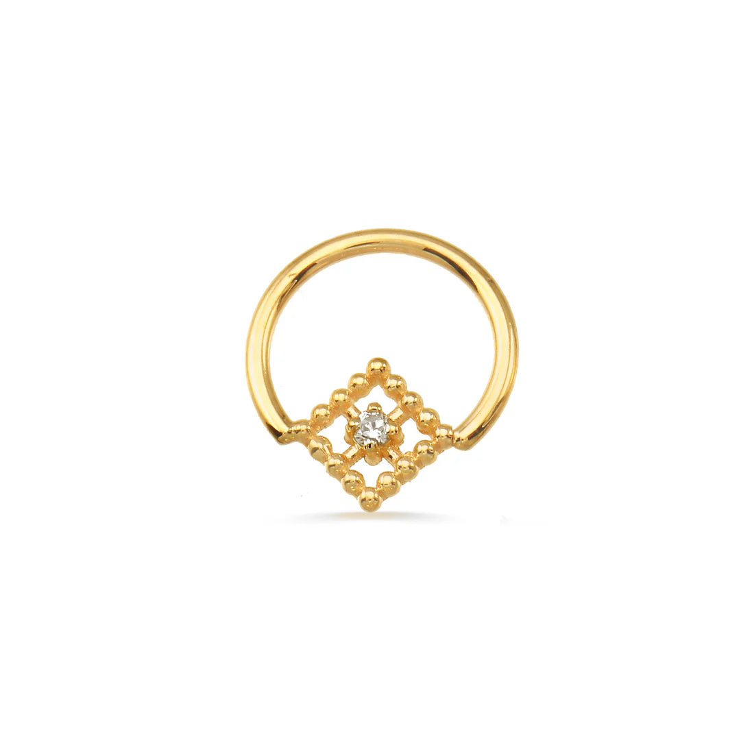 Beaded Square Seamless Ring — Norvoch