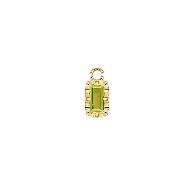 Becca Charm Fluted Edge Colored Gemstone from Modern Mood