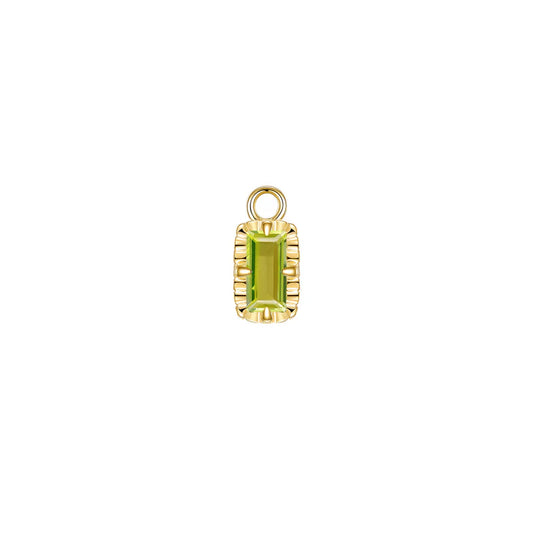 Becca Charm Fluted Edge Colored Gemstone from Modern Mood