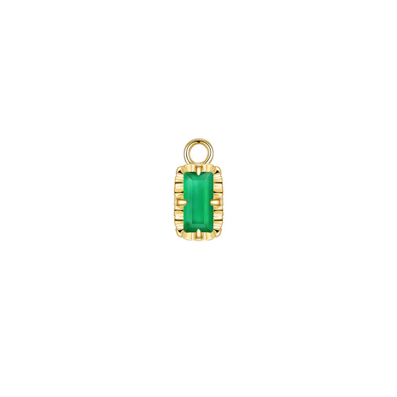 Becca Charm Fluted Edge Colored Gemstone — Modern Mood