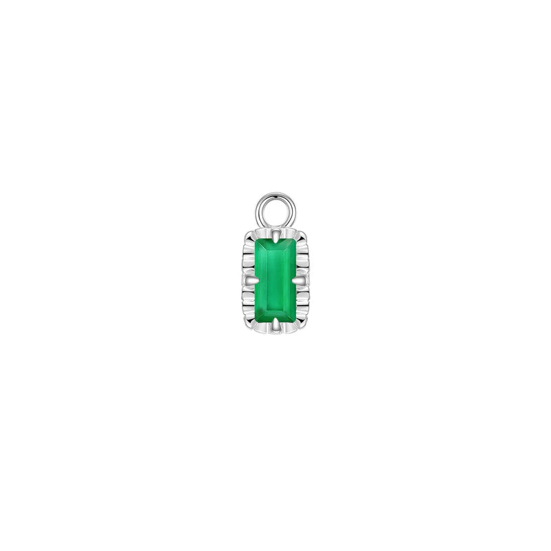 Becca Charm Fluted Edge Colored Gemstone — Modern Mood
