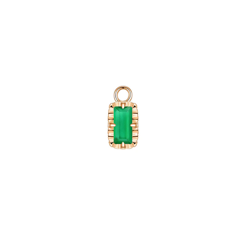 Becca Charm Fluted Edge Colored Gemstone — Modern Mood