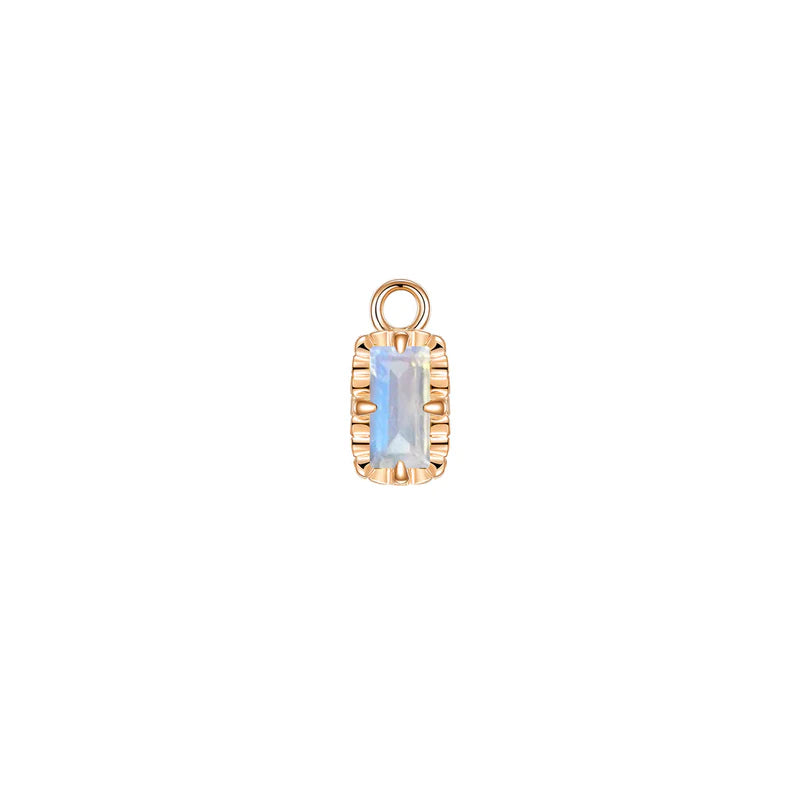 Becca Charm Fluted Edge Colored Gemstone — Modern Mood