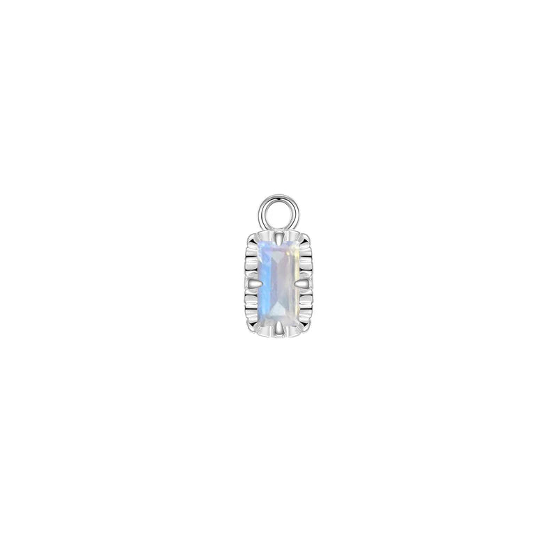 Becca Charm Fluted Edge Colored Gemstone — Modern Mood