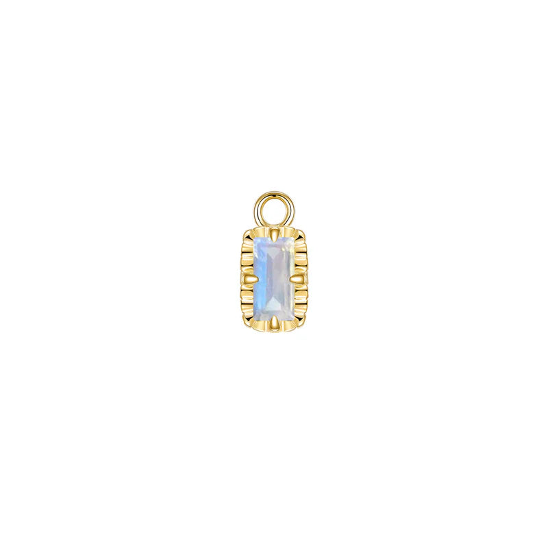 Becca Charm Fluted Edge Colored Gemstone — Modern Mood