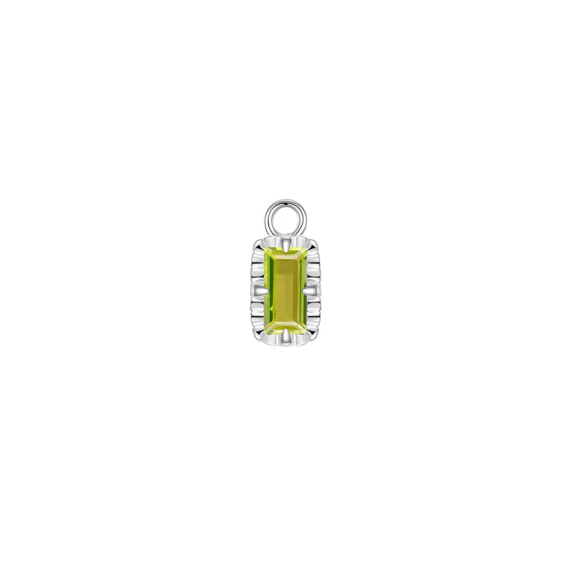 Becca Charm Fluted Edge Colored Gemstone from Modern Mood