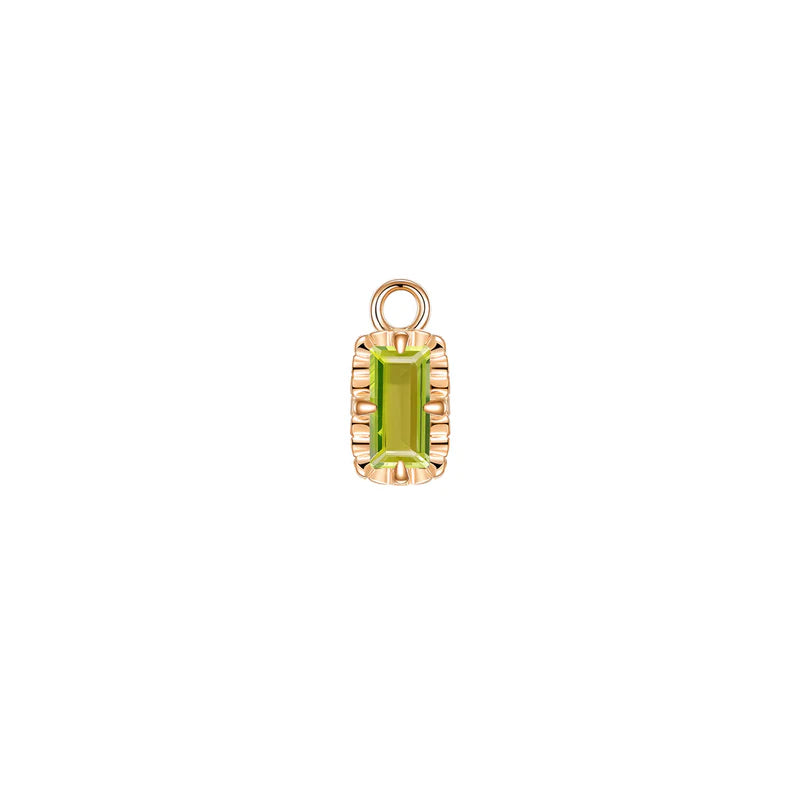 Becca Charm Fluted Edge Colored Gemstone — Modern Mood