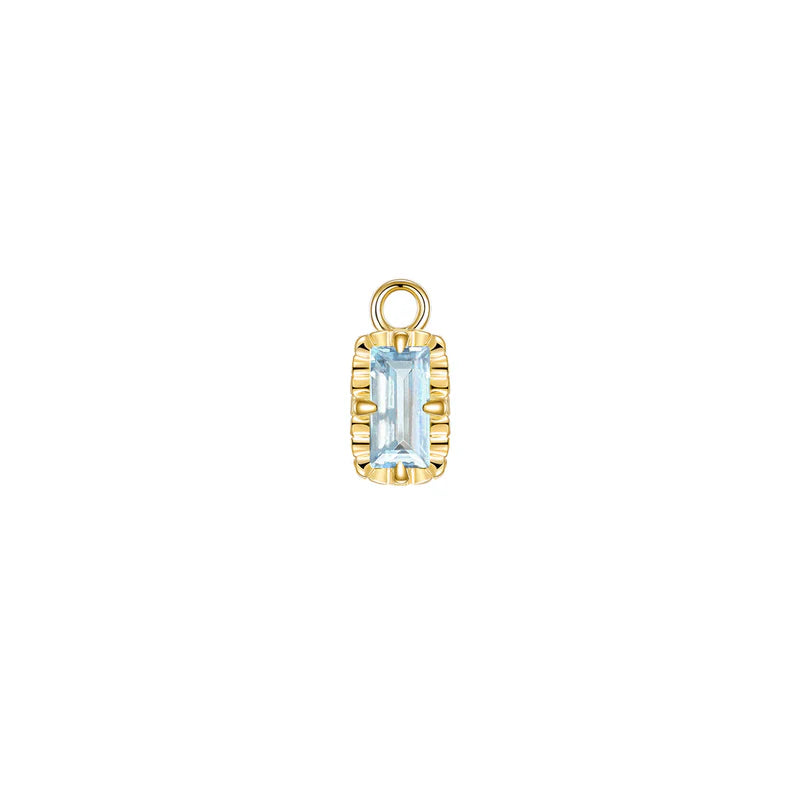 Becca Charm Fluted Edge Colored Gemstone — Modern Mood