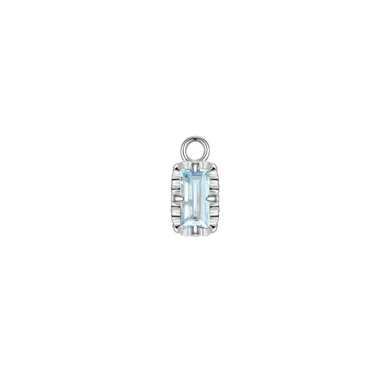 Becca Charm Fluted Edge Colored Gemstone — Modern Mood