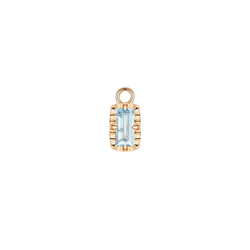 Becca Charm Fluted Edge Colored Gemstone — Modern Mood