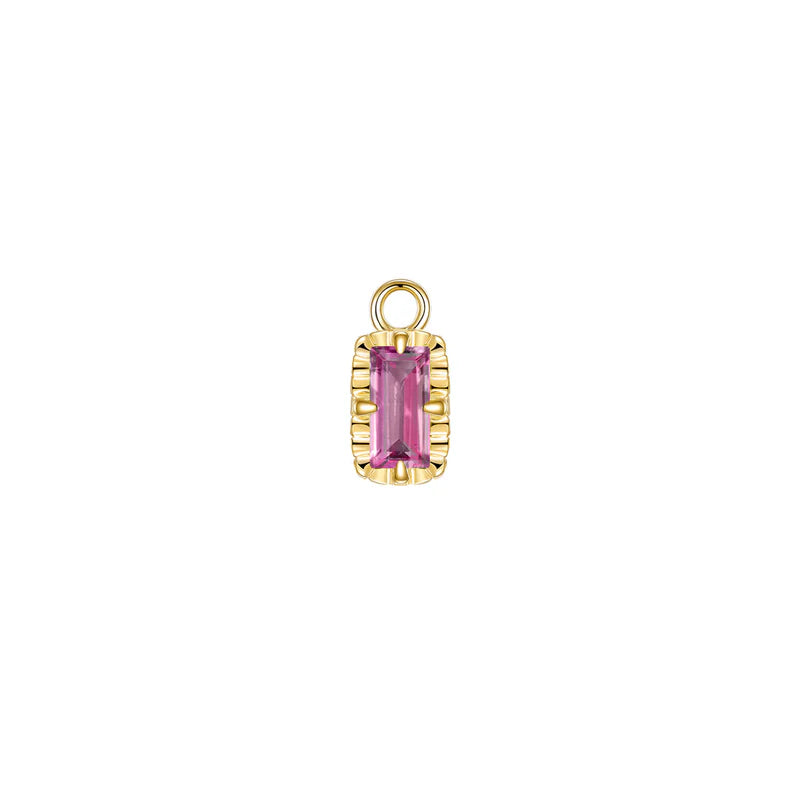 Becca Charm Fluted Edge Colored Gemstone — Modern Mood