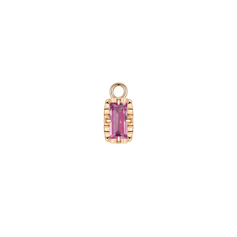 Becca Charm Fluted Edge Colored Gemstone — Modern Mood