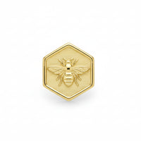 Gold Bee Hexagon End — Anatometal