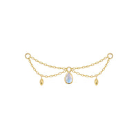 Belle Chain Pear Cabochon Gemstone — Modern Mood