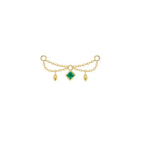 Belle Chain Princess Cut Gemstone — Modern Mood