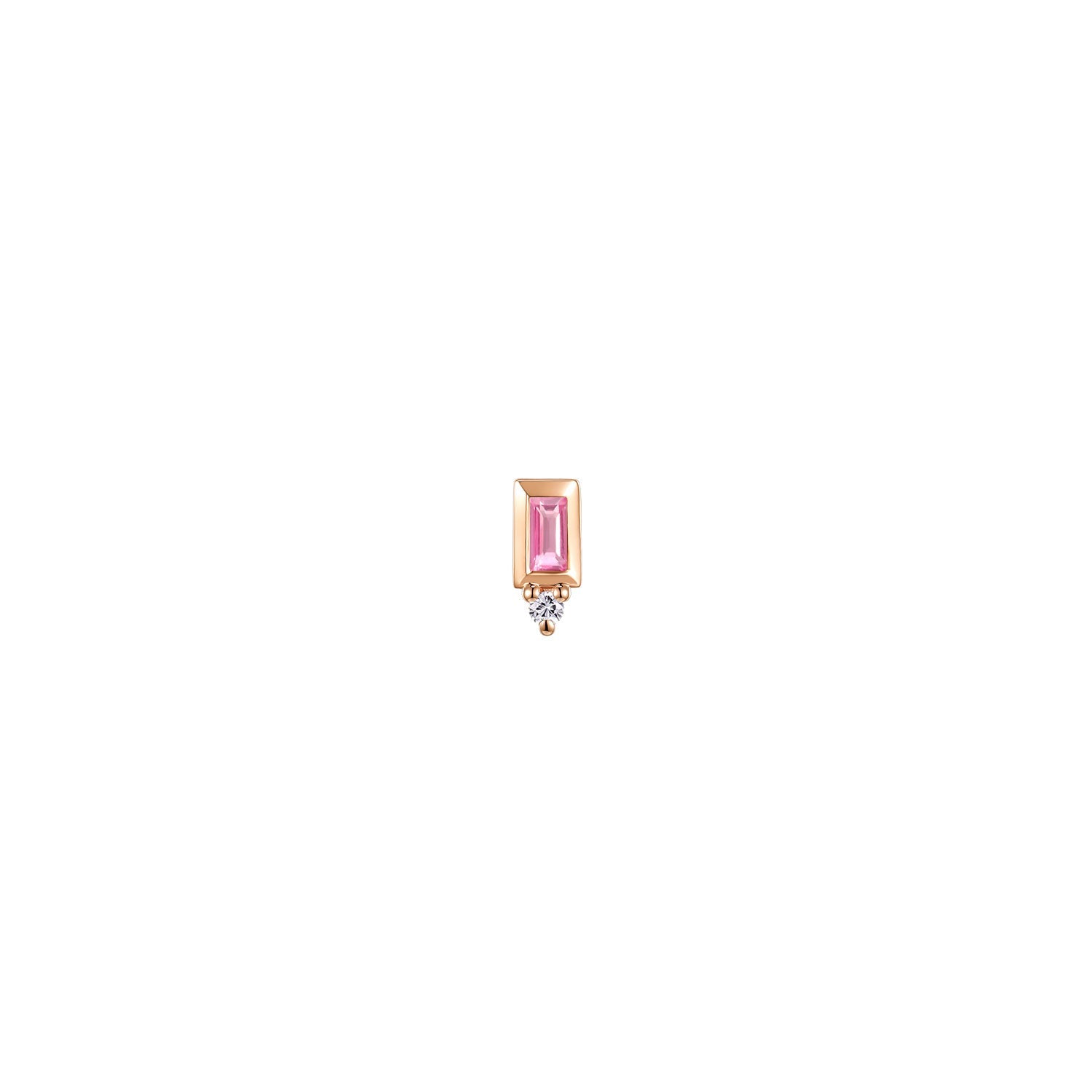Pippa Diamond - Bezel Baguette Gemstone