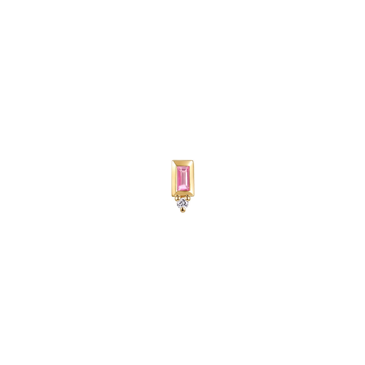 Pippa Diamond - Bezel Baguette Gemstone