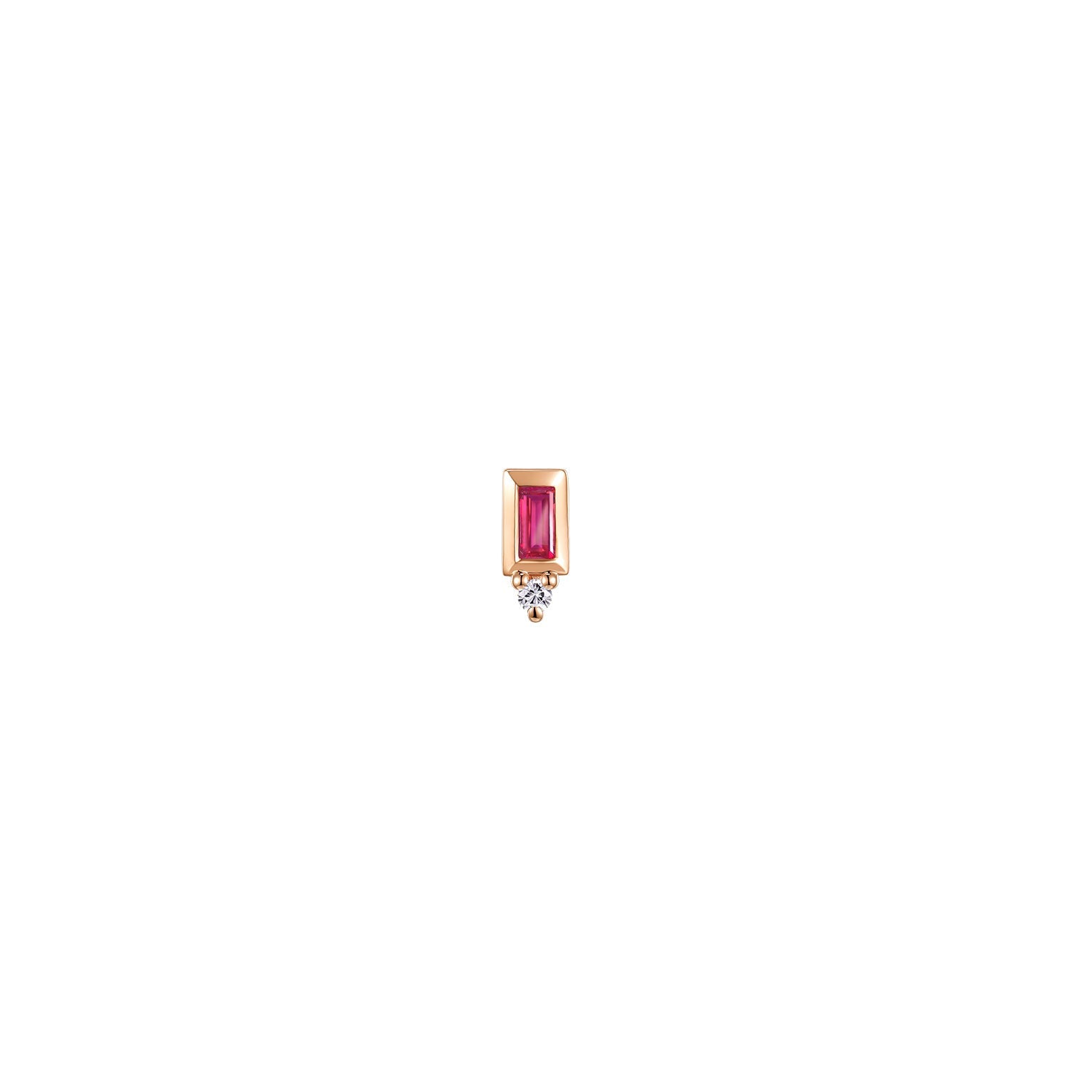 Pippa Diamond - Bezel Baguette Gemstone