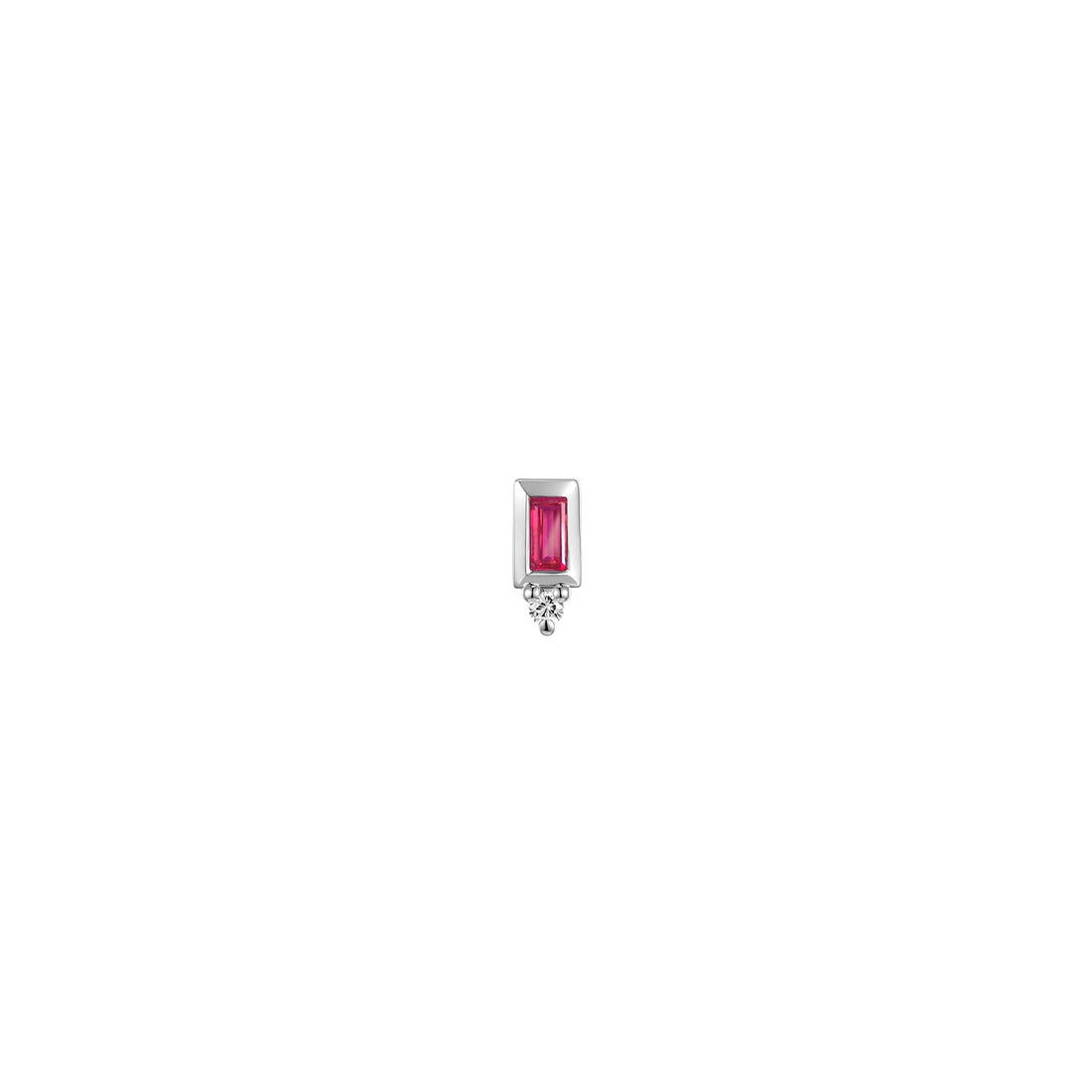 Pippa Diamond - Bezel Baguette Gemstone