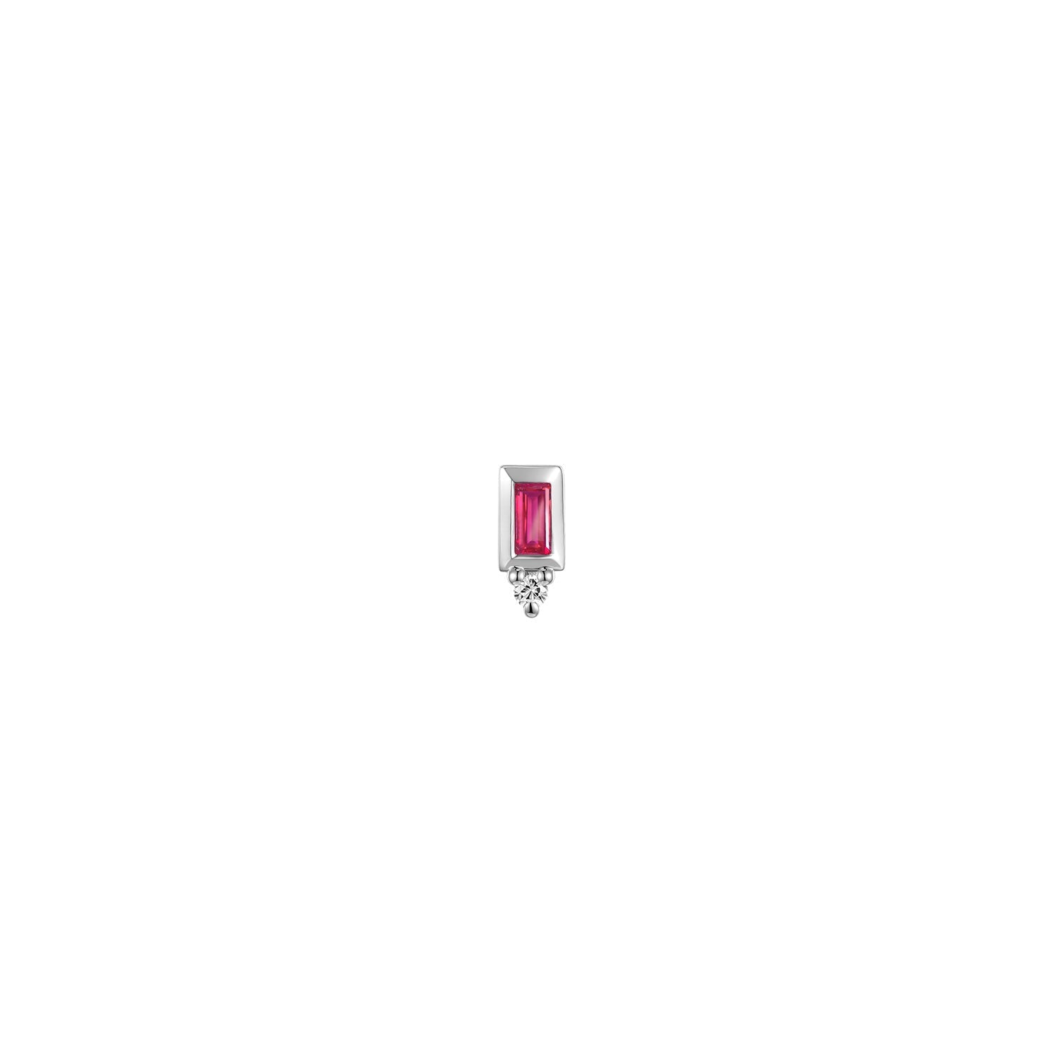 Pippa Diamond - Bezel Baguette Gemstone