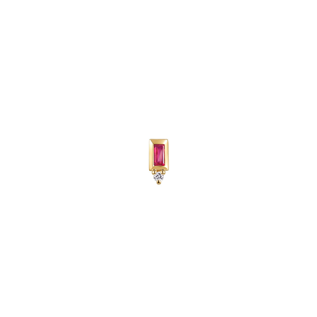 Pippa Diamond - Bezel Baguette Gemstone