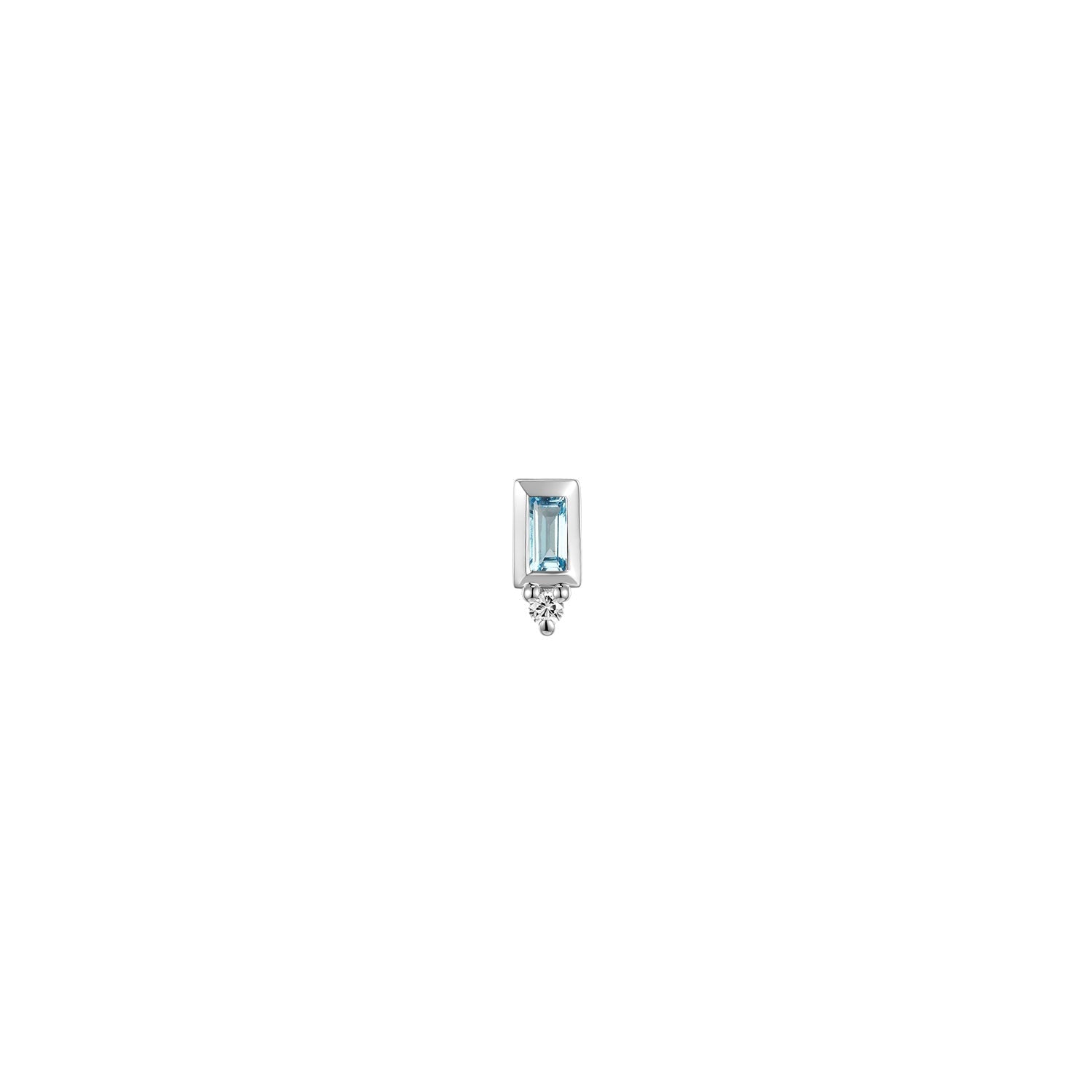 Pippa Diamond - Bezel Baguette Gemstone